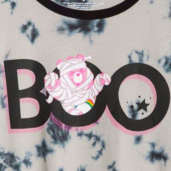 ❤️NWT VINTAGE TORRID TEE CARE BEARS MUMMY HALLOWEEN - 100% COTTON TIE DYE - PLUS - Picture 2 of 11